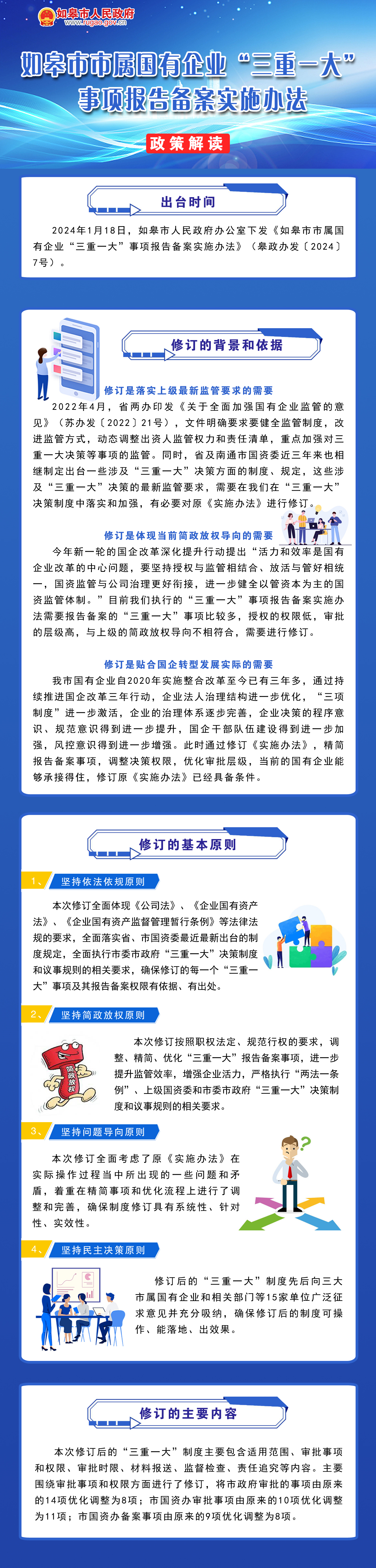 如皋市市屬國有企業(yè)“三重一大”事項報告政策解讀.png